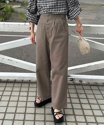 hunch ハイウエストワイドパンツ 製品バイオウォッシュ