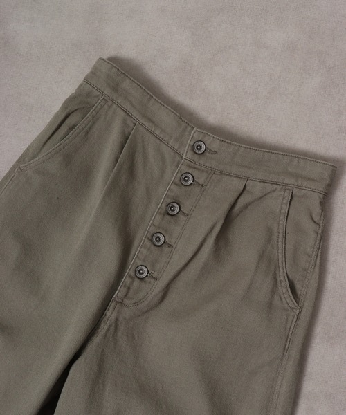 hunch(ハンチ)の「hunch ハイウエストワイドパンツ 製品バイオウォッシュ(その他パンツ・レディース・カーキ/ベージュ/ブラウン・M)」の18枚目の写真