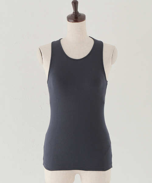 journal standard L'essage（ジャーナルスタンダードレサージュ）の「バッククロスカップツキタンク（タンクトップ・レディース・ホワイト/チャコールグレー・FREE）」の5枚目の写真