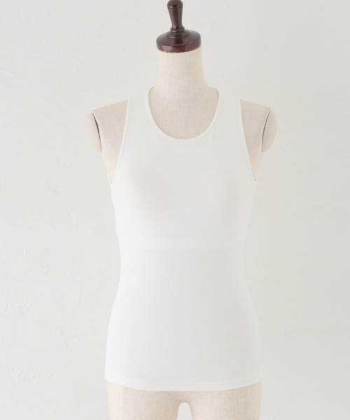 journal standard L'essage（ジャーナルスタンダードレサージュ）の「バッククロスカップツキタンク（タンクトップ・レディース・ホワイト/チャコールグレー・FREE）」の12枚目の写真