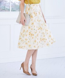 花柄プリントスカート