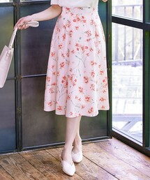SCAPA パッチワーク花柄フレアスカート ピンク サイズ40*BD20 花柄」に該当するスカート（ピンク/桃色系）ファッション通販