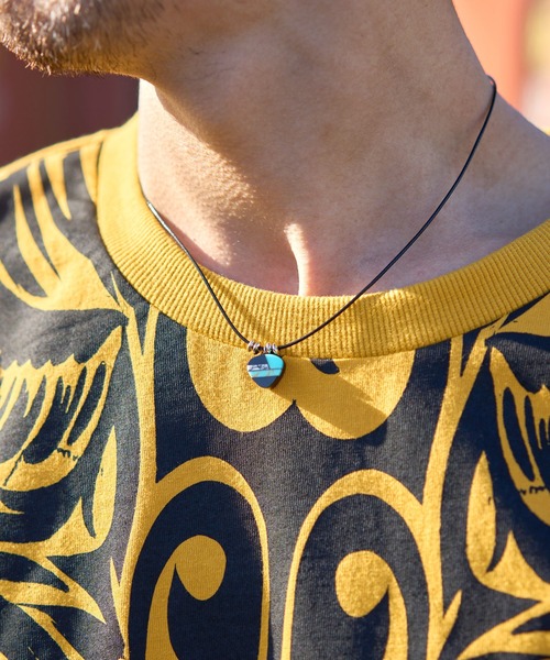 チャイハネ(チャイハネ)の「【チャイハネ】アロトライアングルMEN'Sネックレス(ネックレス・メンズ・ブルー/ブラック・FREE)」の2枚目の写真
