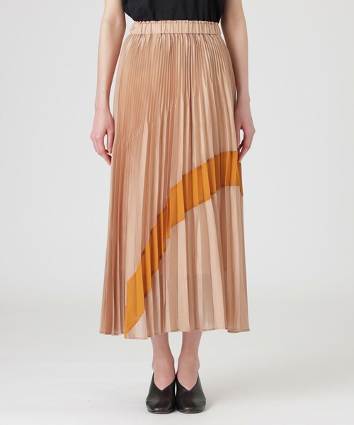 LOVELESS（ラブレス）の「バイカラーシアープリーツスカート（スカート・レディース・ブラック/グリーン系その他/オレンジ系その他/ブルー系その他2・36）」の12枚目の写真