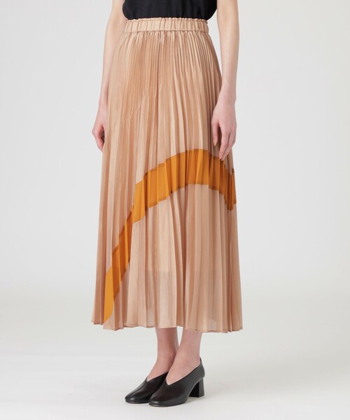 LOVELESS（ラブレス）の「バイカラーシアープリーツスカート（スカート・レディース・ブラック/グリーン系その他/オレンジ系その他/ブルー系その他2・36）」の11枚目の写真