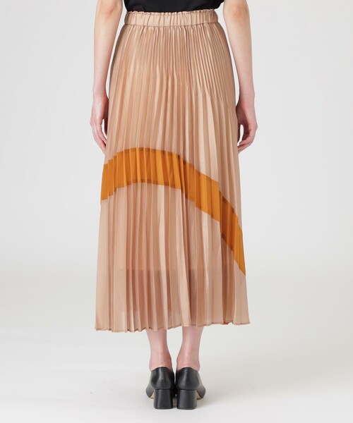 LOVELESS（ラブレス）の「バイカラーシアープリーツスカート（スカート・レディース・ブラック/グリーン系その他/オレンジ系その他/ブルー系その他2・36）」の10枚目の写真