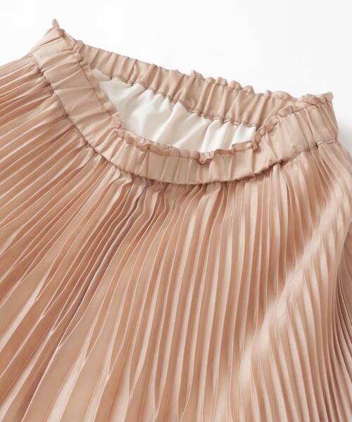 LOVELESS（ラブレス）の「バイカラーシアープリーツスカート（スカート・レディース・ブラック/グリーン系その他/オレンジ系その他/ブルー系その他2・36）」の9枚目の写真