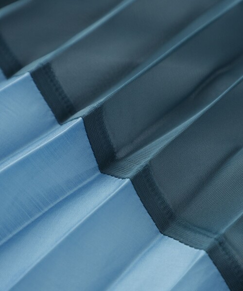 LOVELESS（ラブレス）の「バイカラーシアープリーツスカート（スカート・レディース・ブラック/グリーン系その他/オレンジ系その他/ブルー系その他2・36）」の7枚目の写真