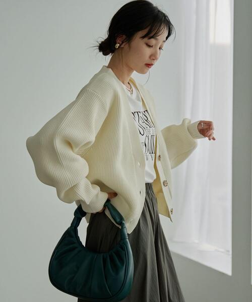 coen（コーエン）の「ハーフムーンギャザーハンドバッグ（ハンドバッグ・レディース・ブラック/ターコイズブルー・FREE）」の9枚目の写真