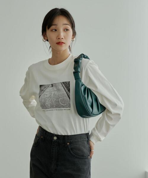 coen（コーエン）の「ハーフムーンギャザーハンドバッグ（ハンドバッグ・レディース・ブラック/ターコイズブルー・FREE）」の12枚目の写真