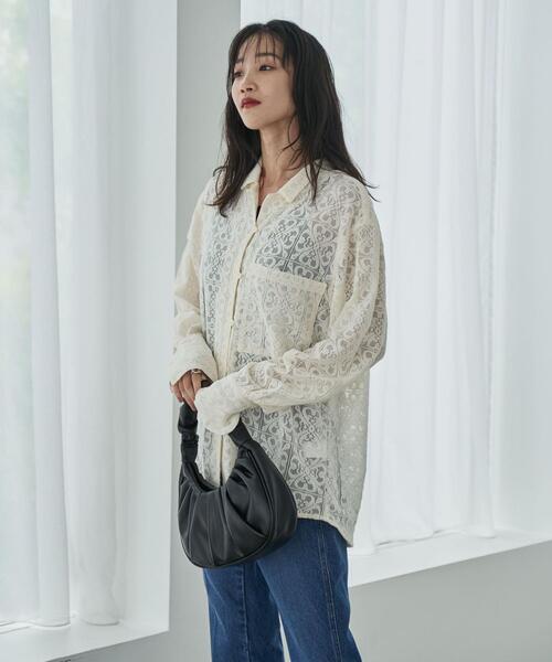 coen（コーエン）の「ハーフムーンギャザーハンドバッグ（ハンドバッグ・レディース・ブラック/ターコイズブルー・FREE）」の17枚目の写真