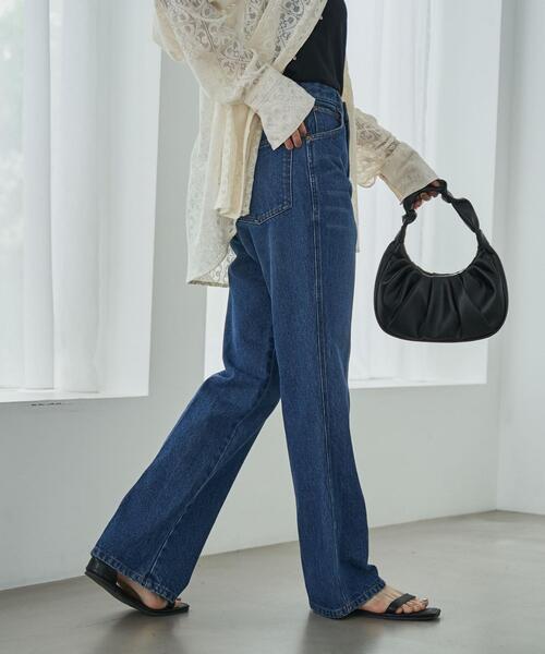 coen（コーエン）の「ハーフムーンギャザーハンドバッグ（ハンドバッグ・レディース・ブラック/ターコイズブルー・FREE）」の19枚目の写真