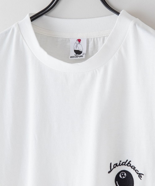 Red Cap Girl(レッドキャプガール)の「【RED CAP GIRL/レッドキャップガール】 バックプリント ビッグTシャツ ビッグシルエット 8ボール 90s コットン100% ユニセックス(Tシャツ/カットソー・メンズ・チャコールグレー/グレー/ブルー/ホワイト・LARGE/MEDIUM)」の7枚目の写真