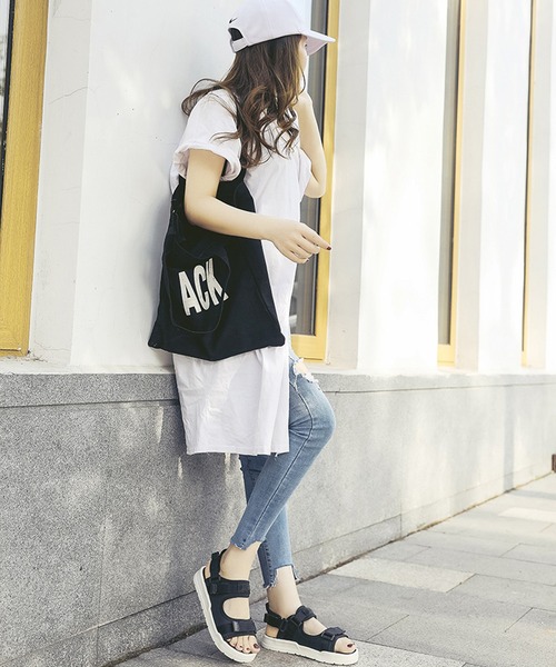 aimoha(アイモハ)の「ベルクロスポーツサンダル ストラップあり (SS)(サンダル・レディース・ピンク/ホワイト系その他/オフホワイト/レッド/ブラック系その他/ブラック・24.5cm/25.0cm/24.0cm/23.5cm/23.0cm/22.5cm)」の14枚目の写真