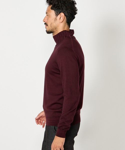 MEN'S BIGI(メンズビギ)の「【FILIPPO DE LAURENTIIS】12G天竺ハイゲージニット(ニット/セーター・メンズ・ボルドー/グレー/ターコイズブルー・01/02/03)」の13枚目の写真