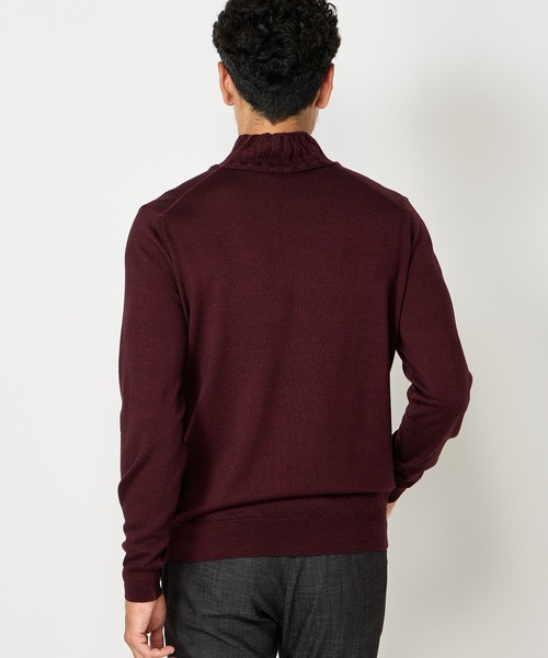 MEN'S BIGI(メンズビギ)の「【FILIPPO DE LAURENTIIS】12G天竺ハイゲージニット(ニット/セーター・メンズ・ボルドー/グレー/ターコイズブルー・01/02/03)」の14枚目の写真