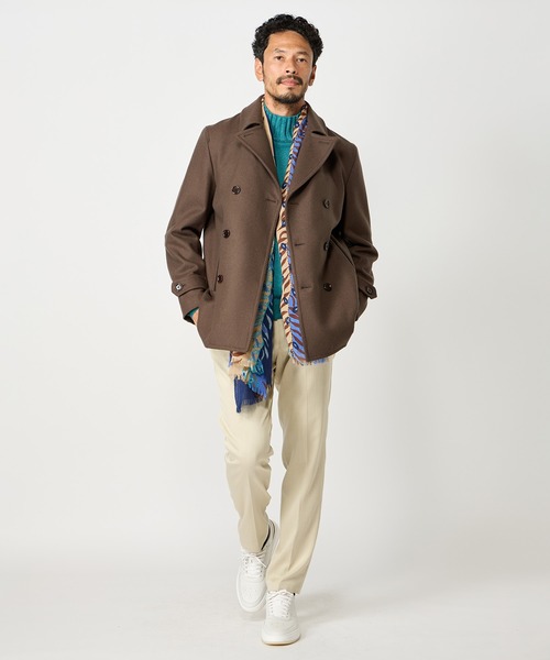 MEN'S BIGI(メンズビギ)の「【FILIPPO DE LAURENTIIS】12G天竺ハイゲージニット(ニット/セーター・メンズ・ボルドー/グレー/ターコイズブルー・01/02/03)」の6枚目の写真