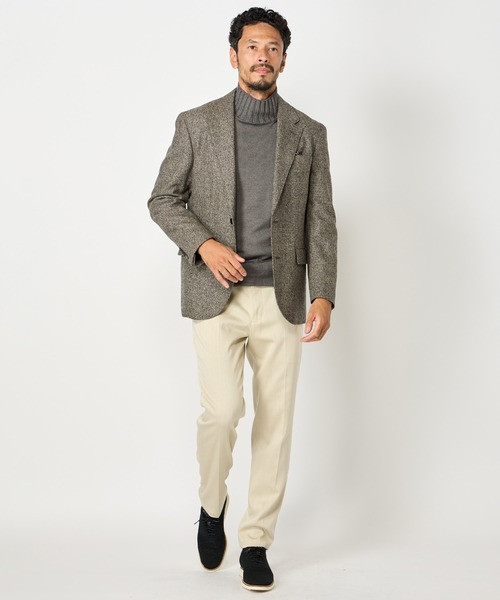 MEN'S BIGI(メンズビギ)の「【FILIPPO DE LAURENTIIS】12G天竺ハイゲージニット(ニット/セーター・メンズ・ボルドー/グレー/ターコイズブルー・01/02/03)」の4枚目の写真