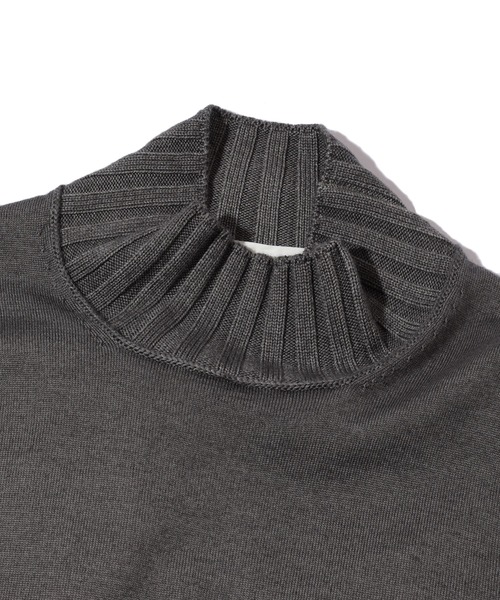 MEN'S BIGI(メンズビギ)の「【FILIPPO DE LAURENTIIS】12G天竺ハイゲージニット(ニット/セーター・メンズ・ボルドー/グレー/ターコイズブルー・01/02/03)」の16枚目の写真