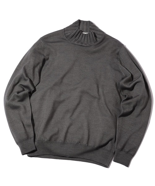 MEN'S BIGI(メンズビギ)の「【FILIPPO DE LAURENTIIS】12G天竺ハイゲージニット(ニット/セーター・メンズ・ボルドー/グレー/ターコイズブルー・01/02/03)」の15枚目の写真