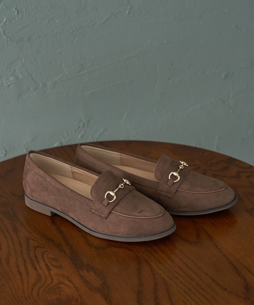 ROPE' PICNIC(ロペピクニック)の「ROPE' PICNIC PASSAGE byHARUTA/リサイクルスエードフラットローファー(ローファー・レディース・ブラック/ネイビー/ブラウン系その他2/チャコールグレー・22.5cm/24.5cm/24.0cm/25.0cm/23.5cm/23.0cm)」の3枚目の写真