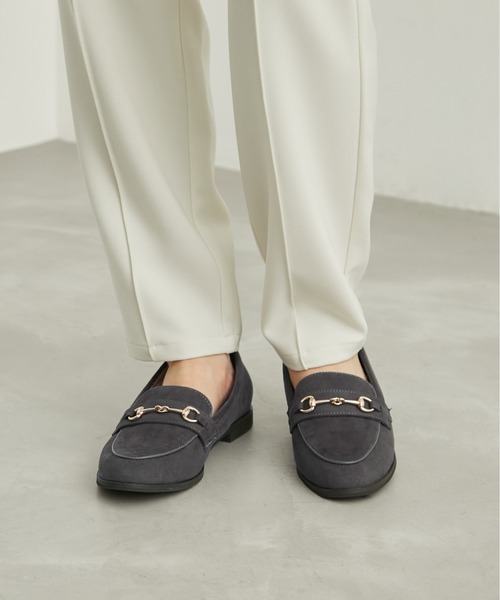 ROPE' PICNIC(ロペピクニック)の「ROPE' PICNIC PASSAGE byHARUTA/リサイクルスエードフラットローファー(ローファー・レディース・ブラック/ネイビー/ブラウン系その他2/チャコールグレー・22.5cm/24.5cm/24.0cm/25.0cm/23.5cm/23.0cm)」の14枚目の写真