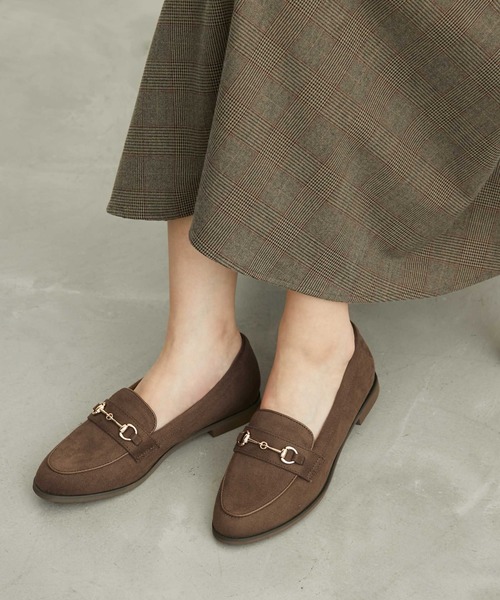 ROPE' PICNIC(ロペピクニック)の「ROPE' PICNIC PASSAGE byHARUTA/リサイクルスエードフラットローファー(ローファー・レディース・ブラック/ネイビー/ブラウン系その他2/チャコールグレー・22.5cm/24.5cm/24.0cm/25.0cm/23.5cm/23.0cm)」の15枚目の写真