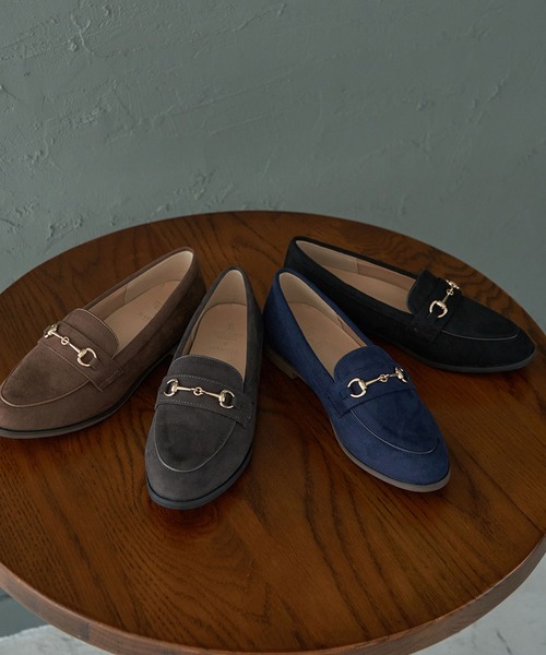 ROPE' PICNIC(ロペピクニック)の「ROPE' PICNIC PASSAGE byHARUTA/リサイクルスエードフラットローファー(ローファー・レディース・ブラック/ネイビー/ブラウン系その他2/チャコールグレー・22.5cm/24.5cm/24.0cm/25.0cm/23.5cm/23.0cm)」の17枚目の写真