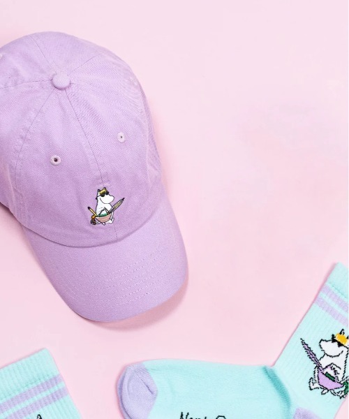 MOOMIN(ムーミン)の「MOOMIN / ムーミン キャップ 帽子 DADSATINCAPADULT NBJ(キャップ・レディース・ブラック系その他/レッド/ネイビー/ピンク/パープル/ベージュ/ブラック/ブラック×ホワイト/タン/グリーン/ワインレッド・FREE)」の8枚目の写真