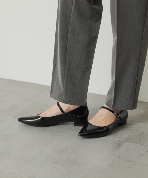 SENSE OF PLACE by URBAN RESEARCH(センスオブプレイスバイアーバンリサーチ)の「ポインテッドストラップシューズ(パンプス・レディース・バーガンディー/ブラック/シルバー・SMALL/MEDIUM/LARGE)」の6枚目の写真