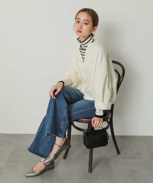 SENSE OF PLACE by URBAN RESEARCH(センスオブプレイスバイアーバンリサーチ)の「ポインテッドストラップシューズ(パンプス・レディース・バーガンディー/ブラック/シルバー・SMALL/MEDIUM/LARGE)」の11枚目の写真