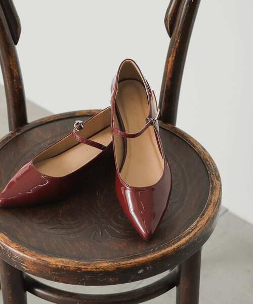 SENSE OF PLACE by URBAN RESEARCH(センスオブプレイスバイアーバンリサーチ)の「ポインテッドストラップシューズ(パンプス・レディース・バーガンディー/ブラック/シルバー・SMALL/MEDIUM/LARGE)」の21枚目の写真
