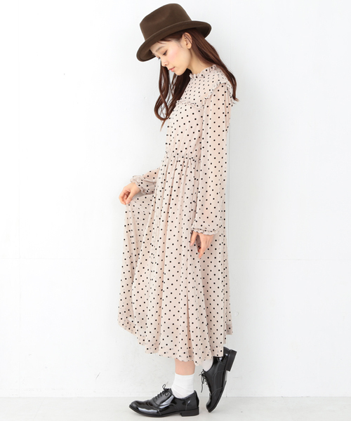 CAROLINA GLASER(カロリナ グレイサー)の「CAROLINA GLASER / ドットワンピース(ワンピース・レディース・ブラック/クリーム・ONE SIZE)」の14枚目の写真
