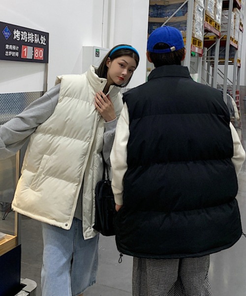 セール】シンプルダウンパデッドベスト（ダウンベスト）｜B.R.U（ブル