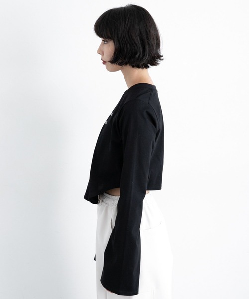 PAGEBOY（ページボーイ）の「イレヘムラメロゴロンＴ（Tシャツ/カットソー・レディース・オフホワイト/ブラック・FREE）」の14枚目の写真