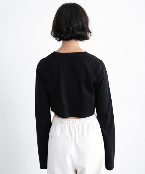 PAGEBOY（ページボーイ）の「イレヘムラメロゴロンＴ（Tシャツ/カットソー・レディース・オフホワイト/ブラック・FREE）」の15枚目の写真