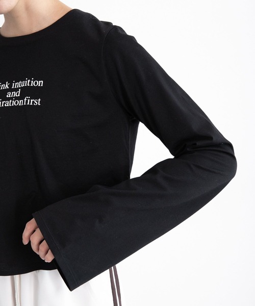 PAGEBOY（ページボーイ）の「イレヘムラメロゴロンＴ（Tシャツ/カットソー・レディース・オフホワイト/ブラック・FREE）」の18枚目の写真