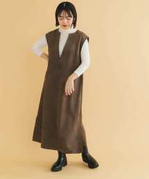 ITEMS URBANRESEARCH | 『静電気防止』フェイクスエードスキッパージャンパースカート(ジャンパースカート)