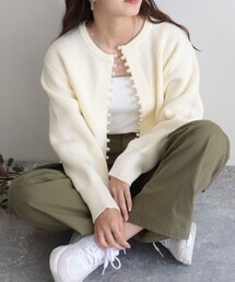 fredy emue | 片畦パールボタンカーディガン(カーディガン/ボレロ)