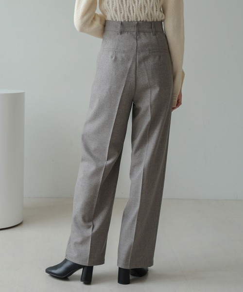 Bab（バブ）の「【S・M・Lサイズ展開有り】センタープレスツータックスラックス（スラックス・レディース・グリーン/レッド/アイボリー/チャコールグレー・L/M/S）」の18枚目の写真