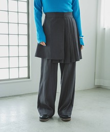 bohmal（ボマール）の「ラップスカート付きワイドパンツ（スウェットパンツ）」