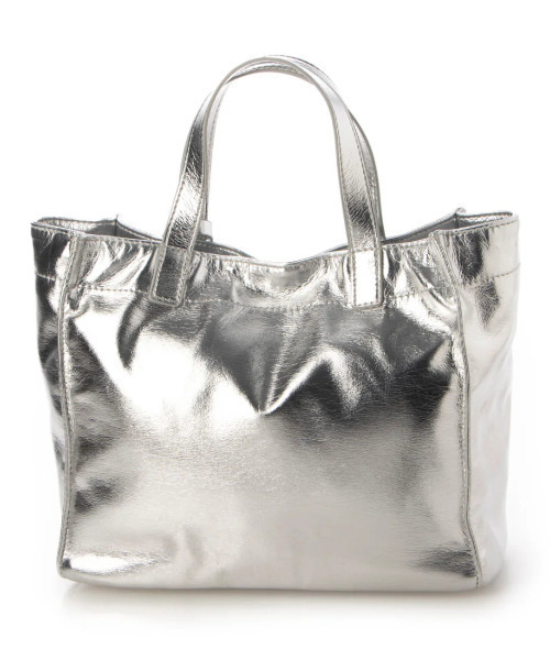 cache cache（カシュ カシュ）の「カシュカシュ cachecache / ソフトメタリックショッパートートS（トートバッグ・レディース・シルバー系その他/シルバー/ゴールド系その他・FREE）」の9枚目の写真