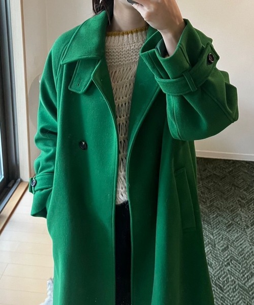 RAGEBLUE(レイジブルー)の「シアー/透かし編みゆるニット(ニット/セーター・レディース・ネイビー/ホワイト/グリーン・FREE)」の13枚目の写真