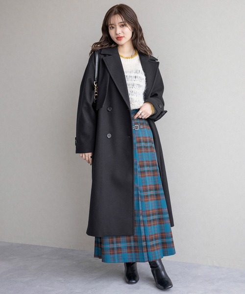 RAGEBLUE(レイジブルー)の「シアー/透かし編みゆるニット(ニット/セーター・レディース・ネイビー/ホワイト/グリーン・FREE)」の12枚目の写真