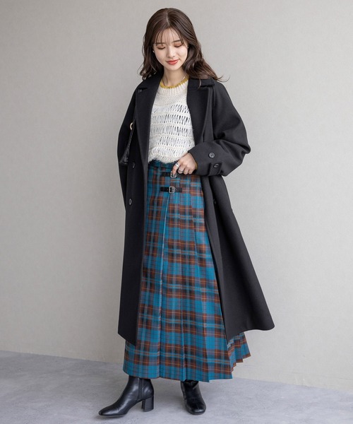 RAGEBLUE(レイジブルー)の「シアー/透かし編みゆるニット(ニット/セーター・レディース・ネイビー/ホワイト/グリーン・FREE)」の10枚目の写真