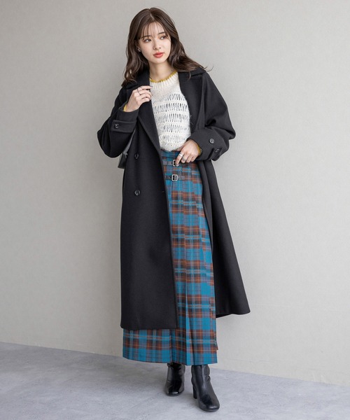 RAGEBLUE(レイジブルー)の「シアー/透かし編みゆるニット(ニット/セーター・レディース・ネイビー/ホワイト/グリーン・FREE)」の9枚目の写真