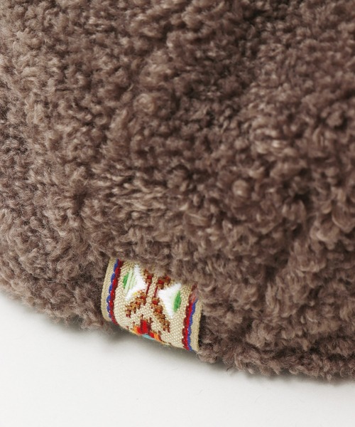 チャイハネ（チャイハネ）の「【チャイハネ】プラムボアキャスケット（キャスケット・レディース・ブラウン/グリーン/ホワイト/ブラック/キャメル・FREE）」の17枚目の写真