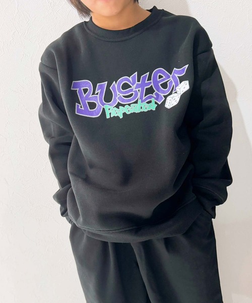 ZI-ON（ジーオン）の「裏起毛 バックプリントオーバーサイズ トレーナー（スウェット・キッズ・グレイッシュベージュ/ホワイト系その他/杢グレー/ネイビー/オフホワイト/ヘザーチャコール/ブラック系その他/キャメル/グレー系その他/ダークグリーン/ブラック系その他3/ベージュ/チャコールグレー/ベージュ系その他/ブラック系その他2/ブラック・110cm/120cm/130cm/140cm/150cm/160cm）」の6枚目の写真