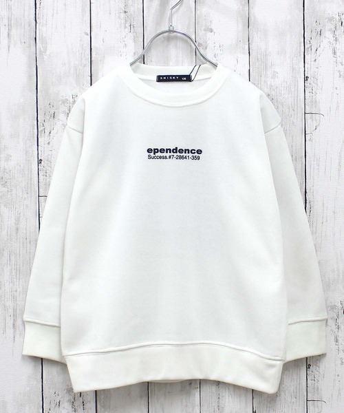 ZI-ON（ジーオン）の「裏起毛 バックプリントオーバーサイズ トレーナー（スウェット・キッズ・グレイッシュベージュ/ホワイト系その他/杢グレー/ネイビー/オフホワイト/ヘザーチャコール/ブラック系その他/キャメル/グレー系その他/ダークグリーン/ブラック系その他3/ベージュ/チャコールグレー/ベージュ系その他/ブラック系その他2/ブラック・110cm/120cm/130cm/140cm/150cm/160cm）」の17枚目の写真