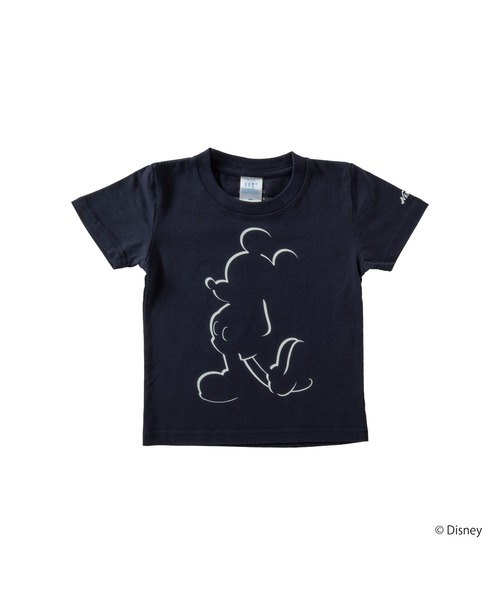 NEXUSVII(ネクサスセブン)の「SHADOW<MICKEY> KID'S T(Tシャツ/カットソー・キッズ・ネイビー・90/100/110/120/130/140/150/160)」の4枚目の写真